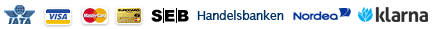 Iata Visa MasterCard EruoCard SEB FSB Handelsbanken Nordea Klarna